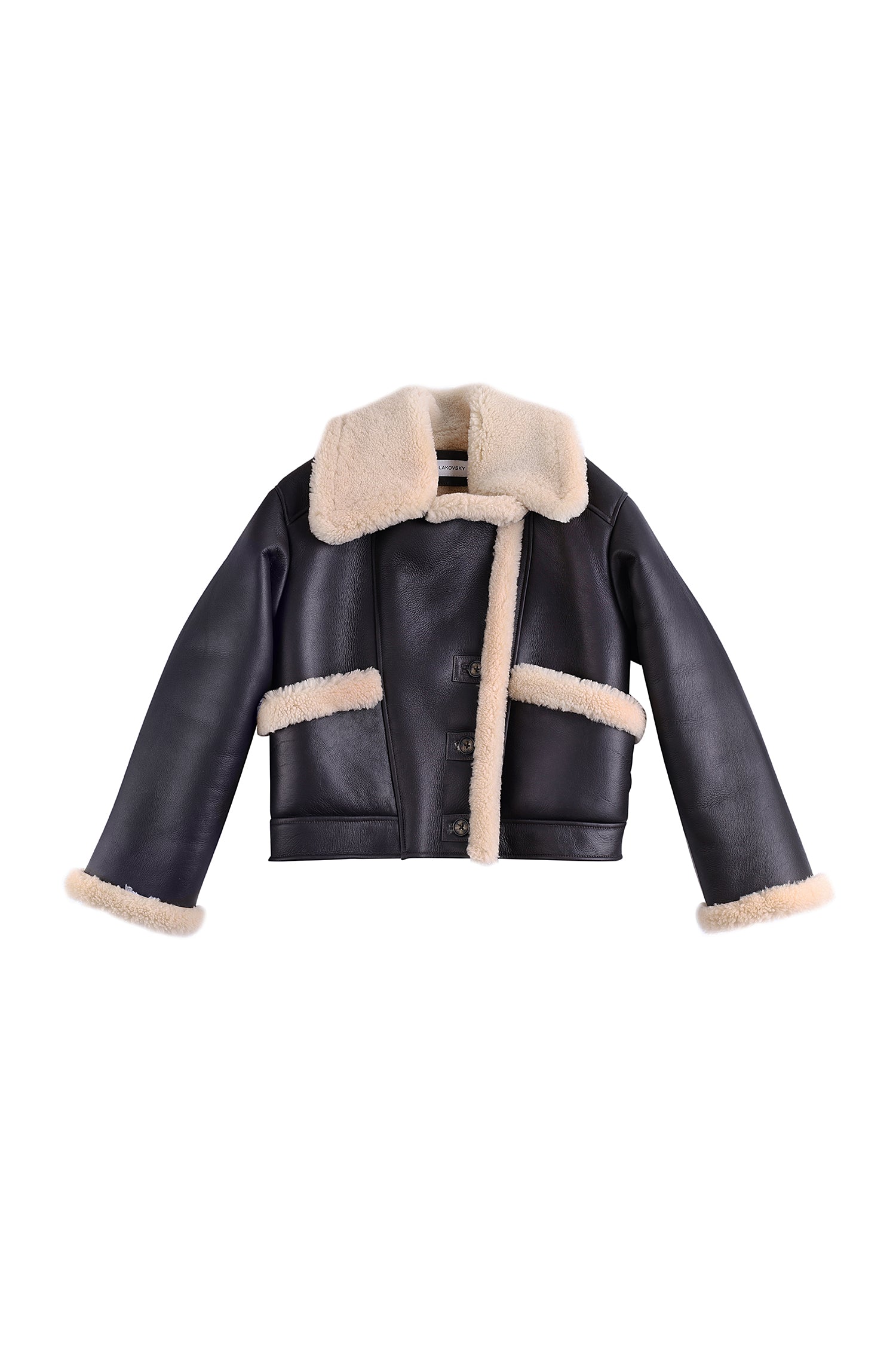 Cropped shearling jacket (1905)