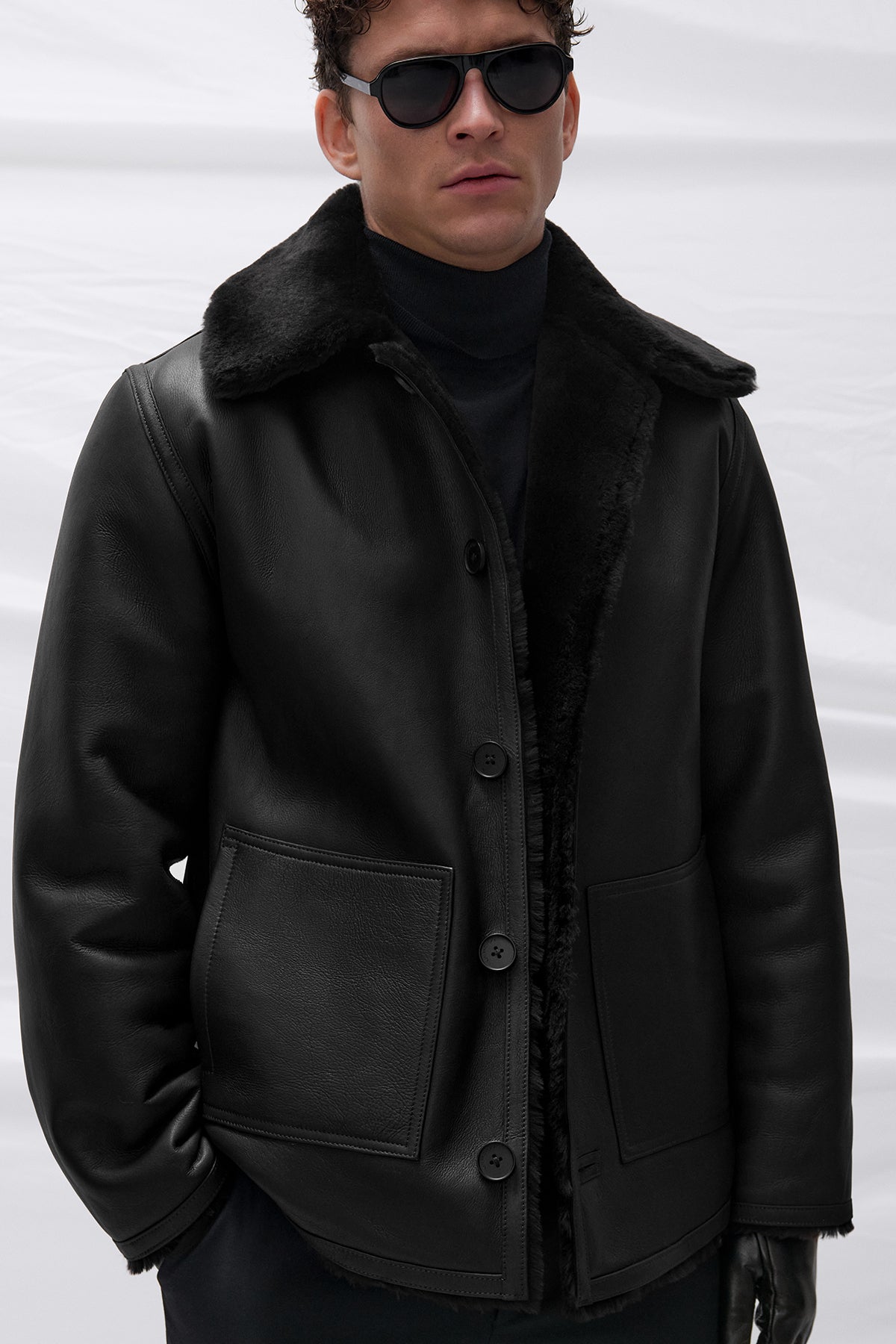 Ressa shearling jacket(W26.32.1)