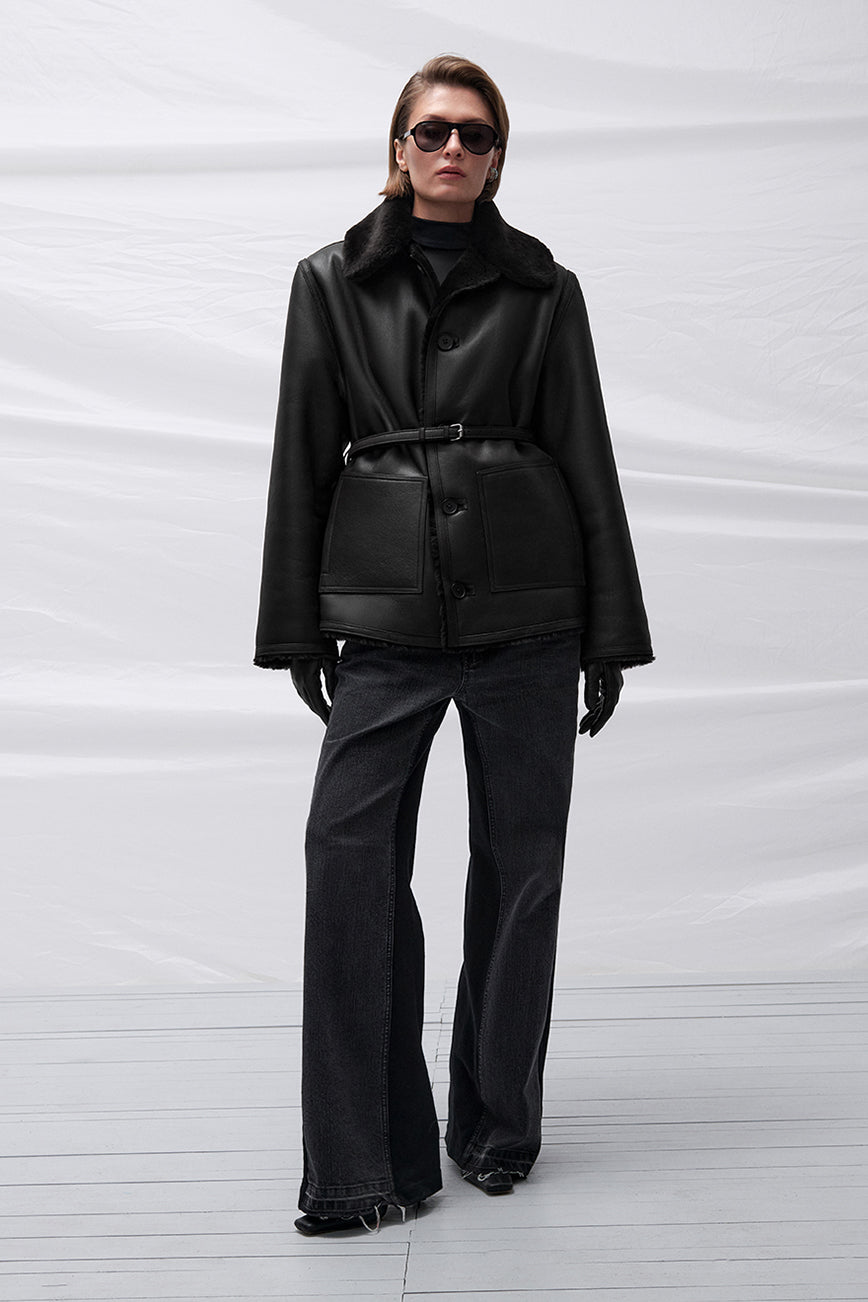 Ressa shearling jacket(W26.32.1)