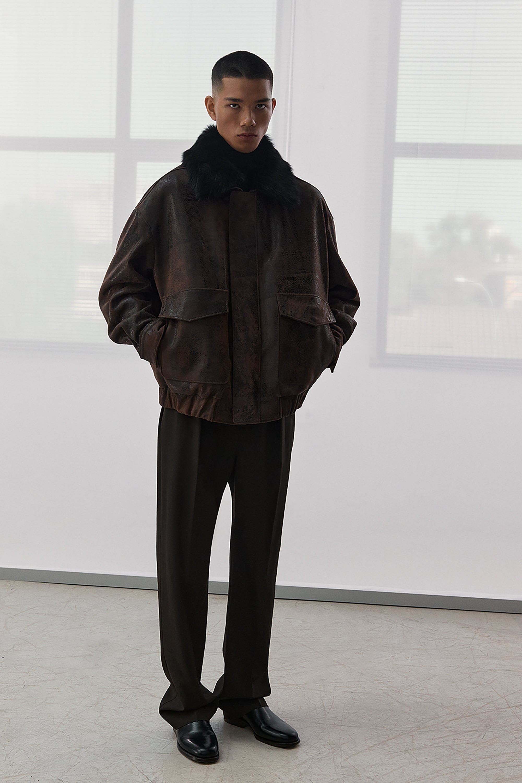 БОМБЕР ДЖЕКСОН ВІНТАЖНО-КОРИЧНЕВИЙ(FW26.8.13)