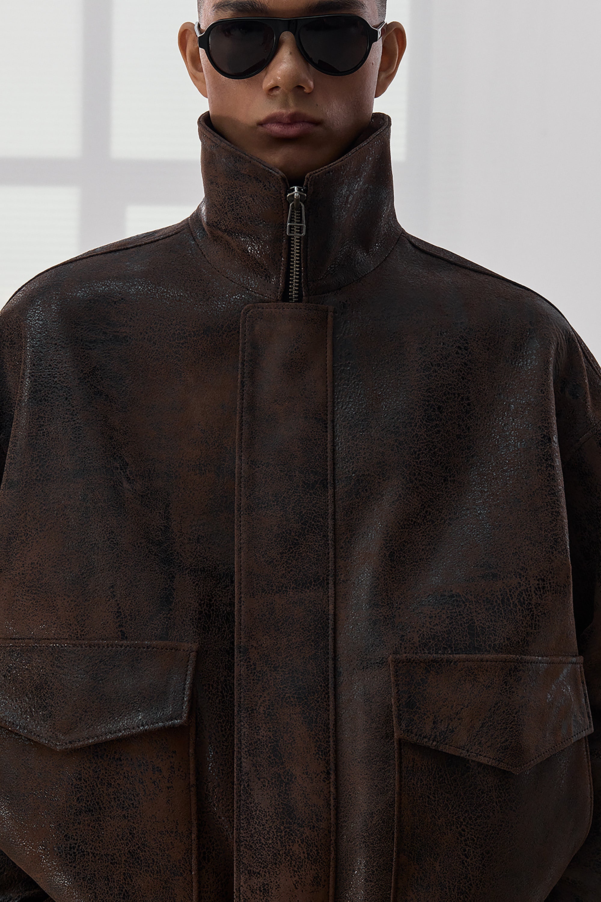 БОМБЕР ДЖЕКСОН ВІНТАЖНО-КОРИЧНЕВИЙ(FW26.8.13)