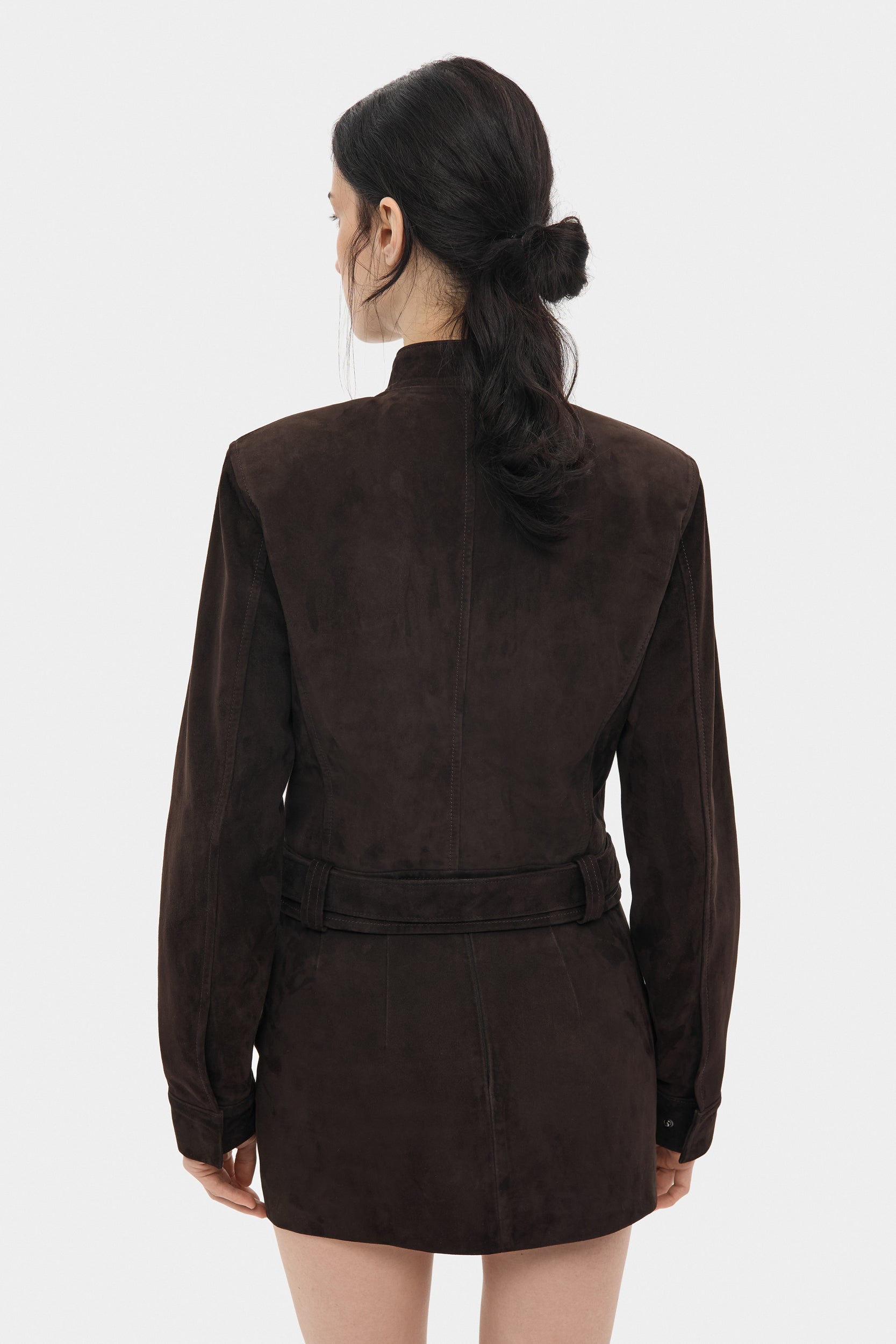 Lila moto jacket