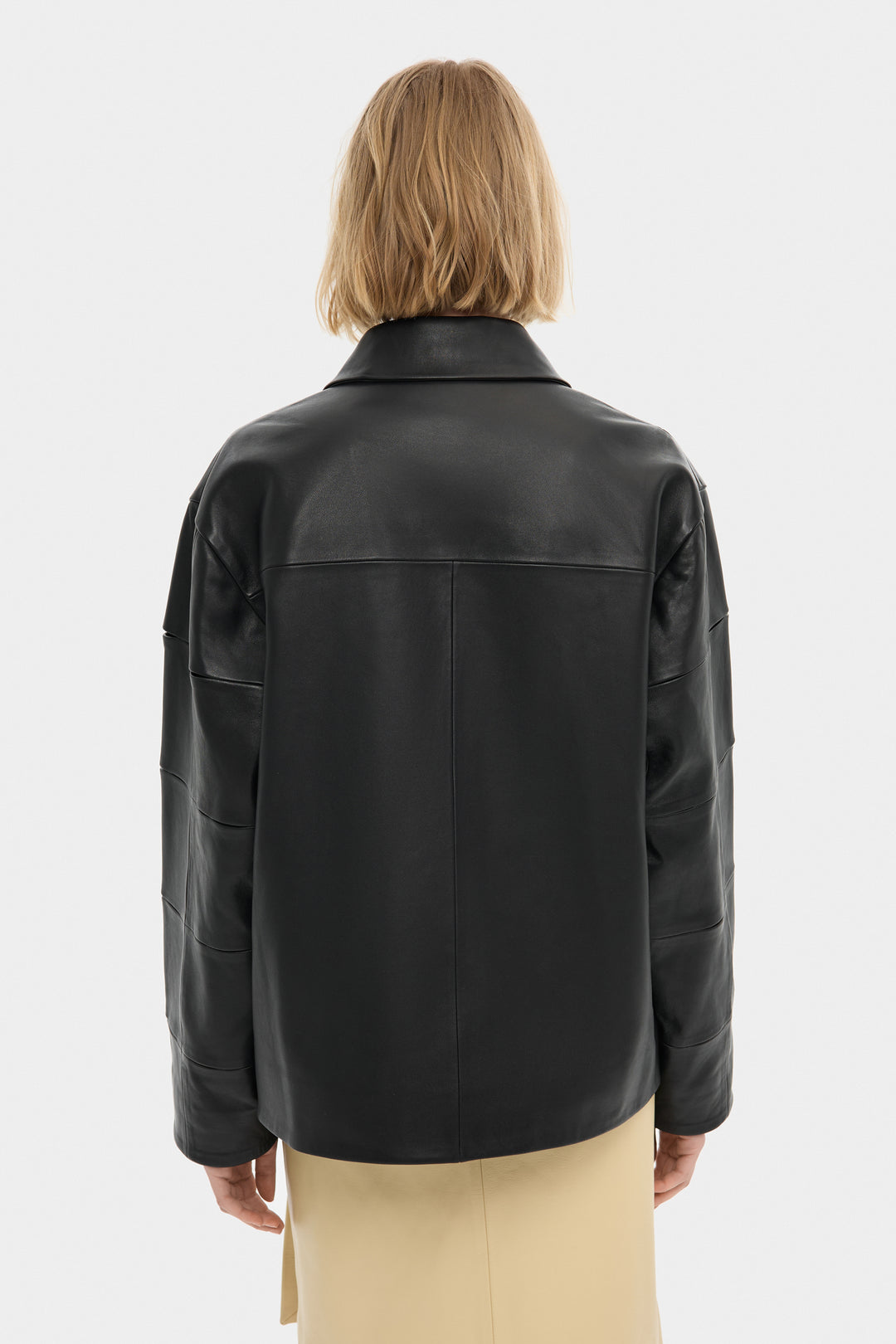 MOSAICA LEATHER JACKET IN BLACK