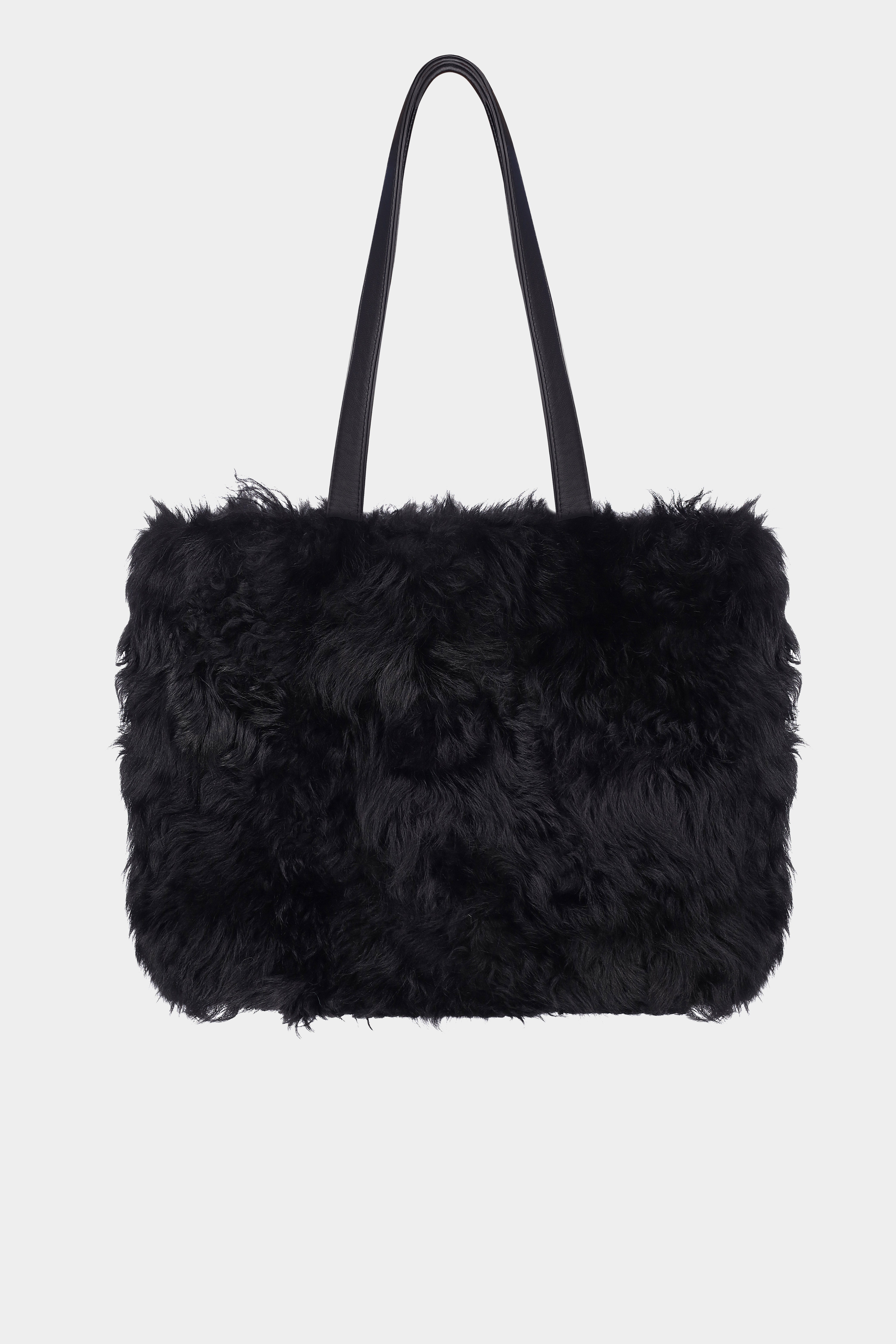 Shopping outlet Tote Shearling Small Black