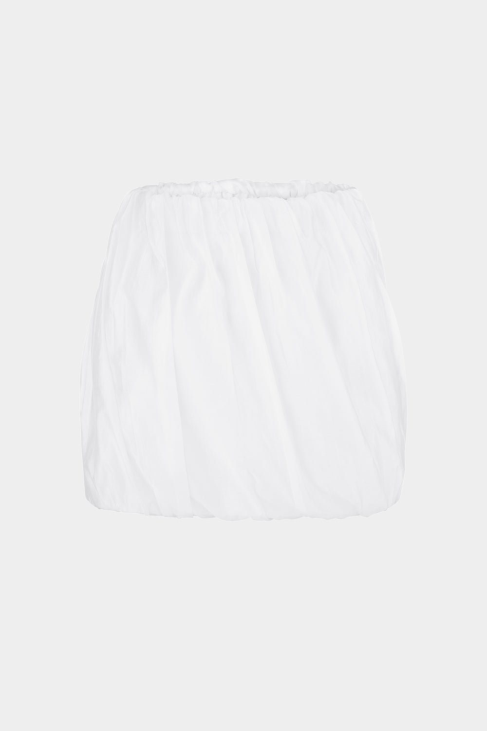AGATHA MINI SWIRL SKIRT IN WHITE