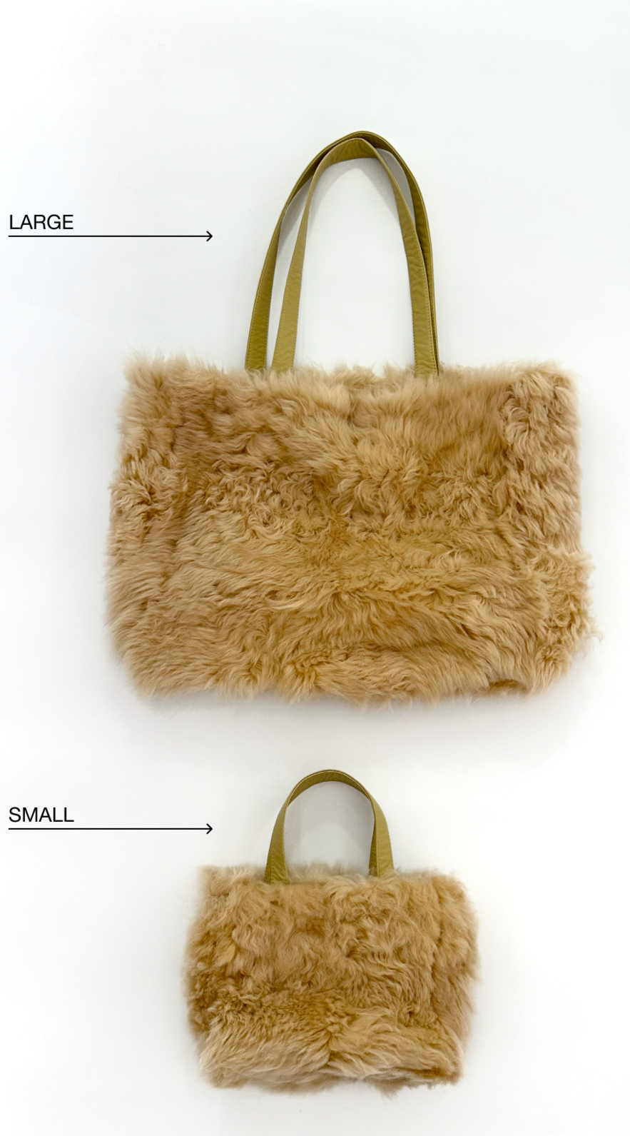 Sheepskin bag