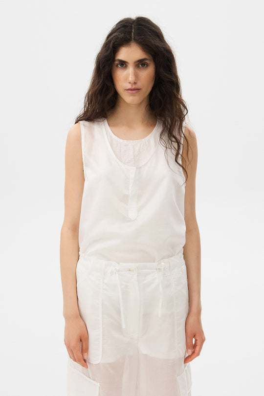 SALI BATISTE CARGO PANTS IN WHITE