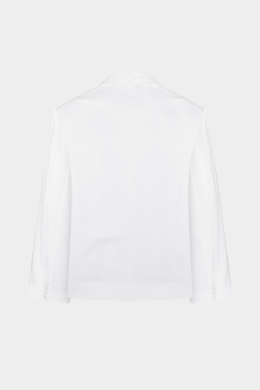 YASYA LINEN BLAZER IN WHITE