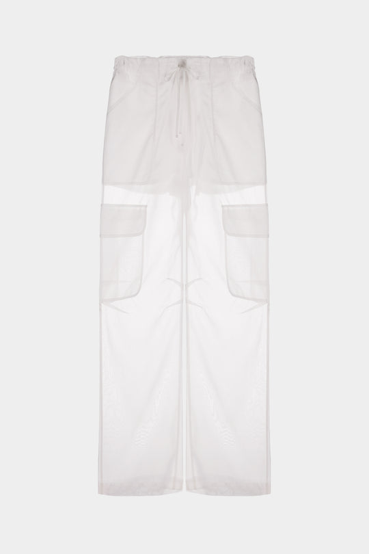 SALI BATISTE CARGO PANTS IN WHITE