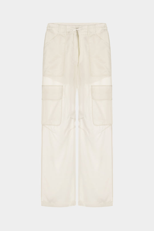 SALI BATISTE CARGO PANTS IN MILK