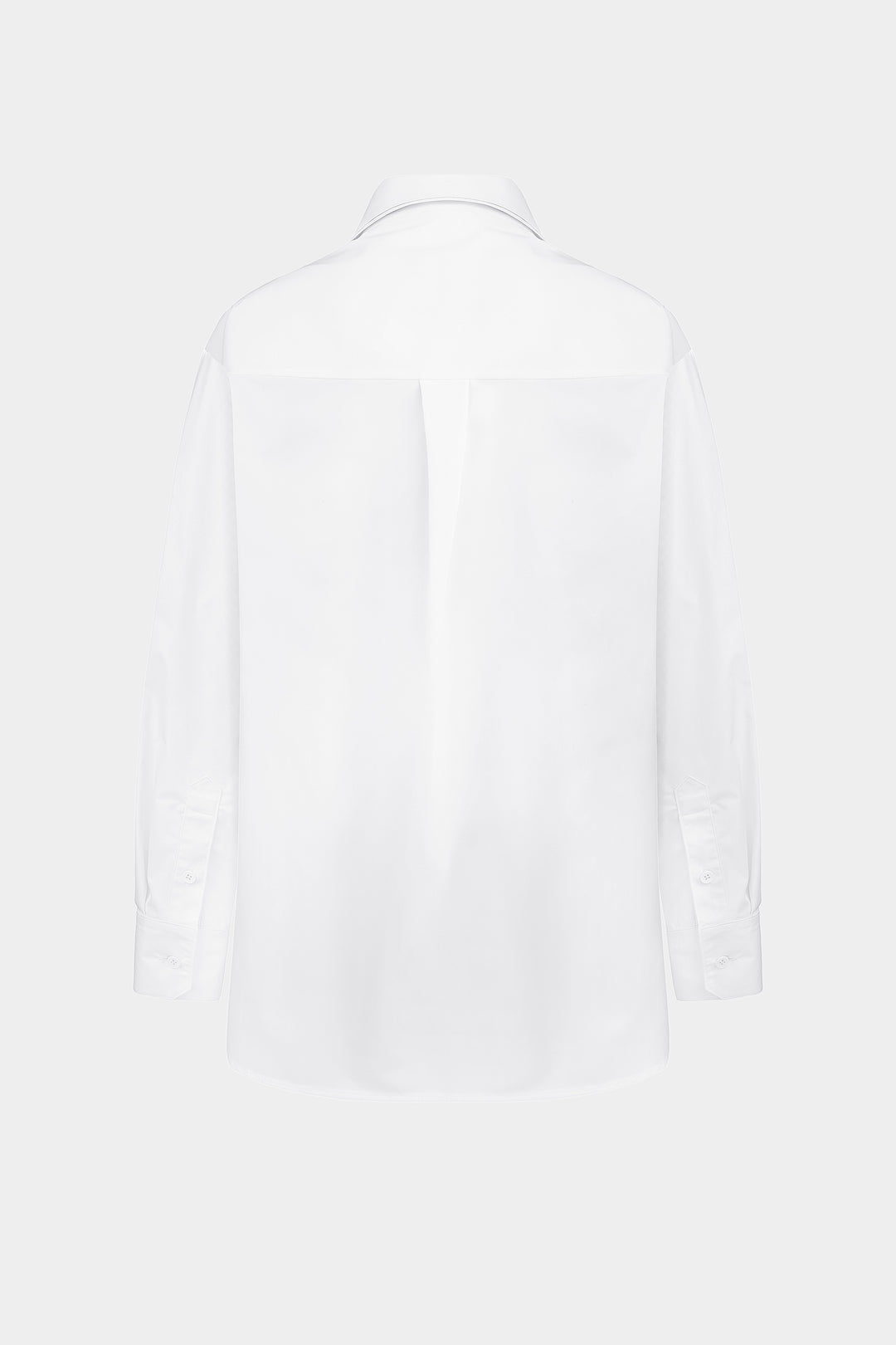 GANNA LAYERED COTTON SHIRT IN WHITE