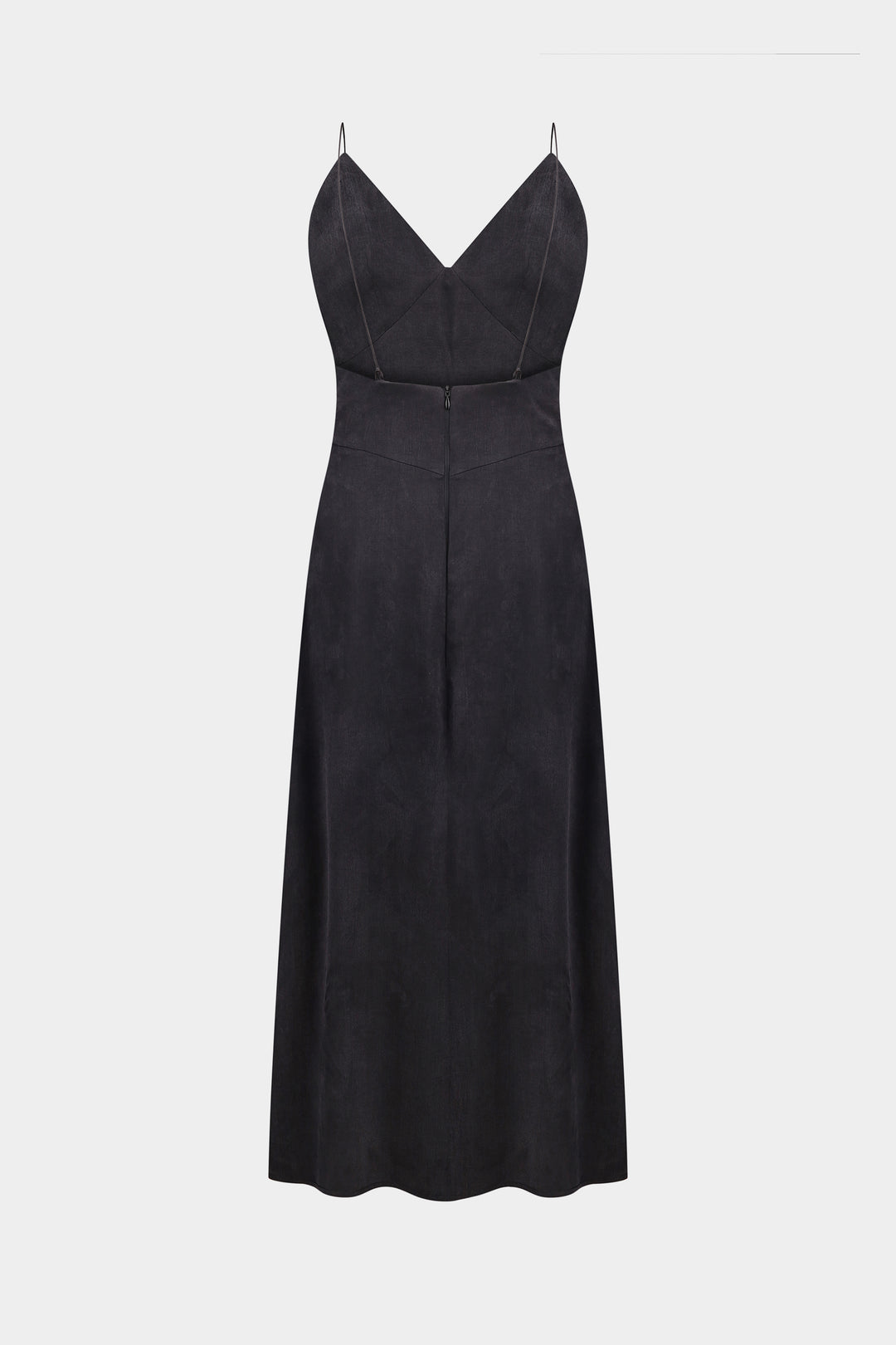 ISHA SATIN SUNDRESS IN BLACK