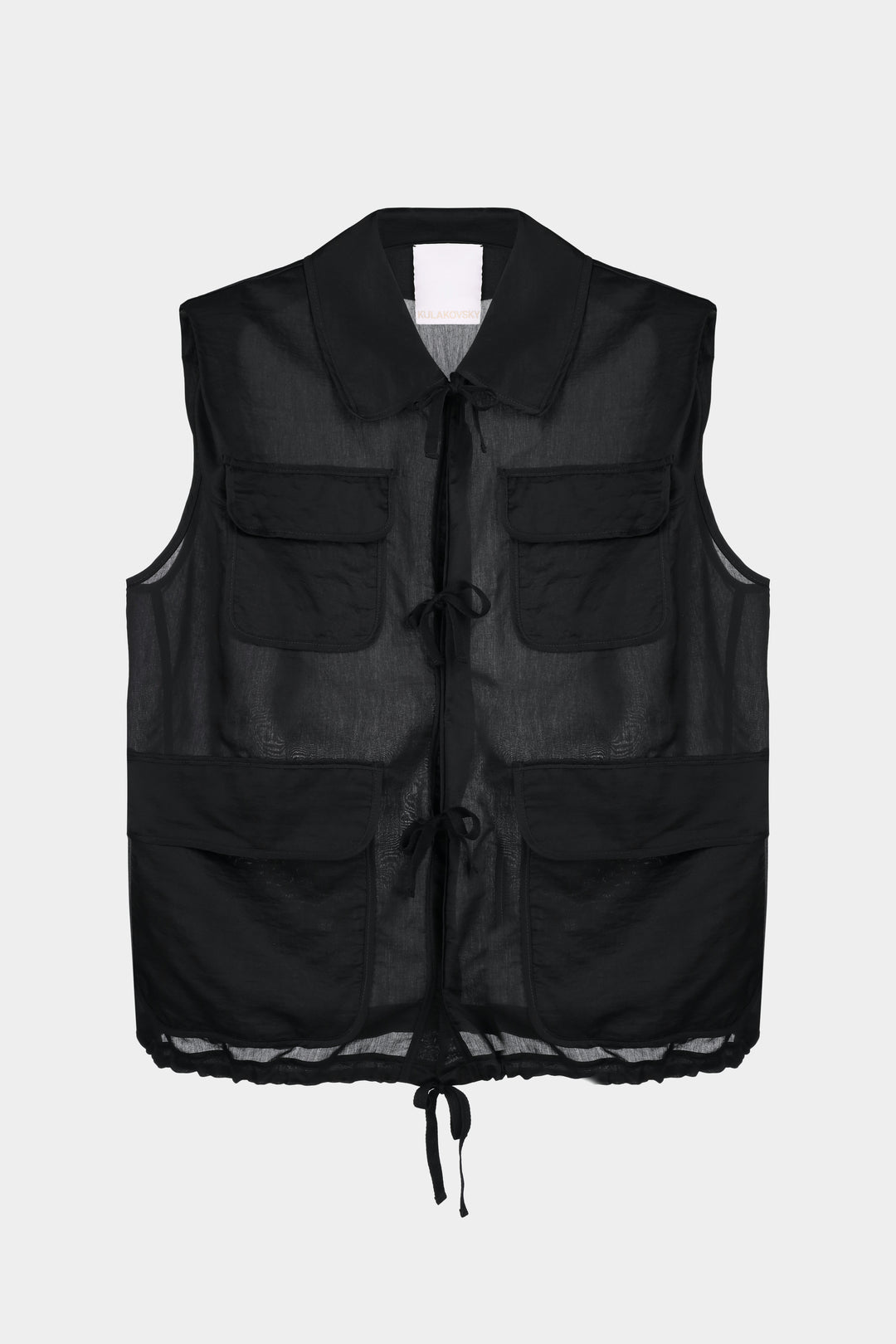 MAYA CARGO VEST IN BLACK