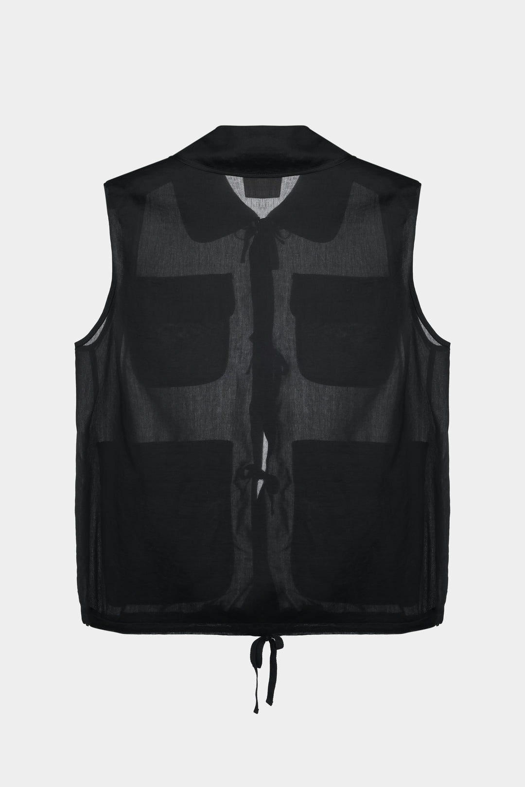 MAYA CARGO VEST IN BLACK