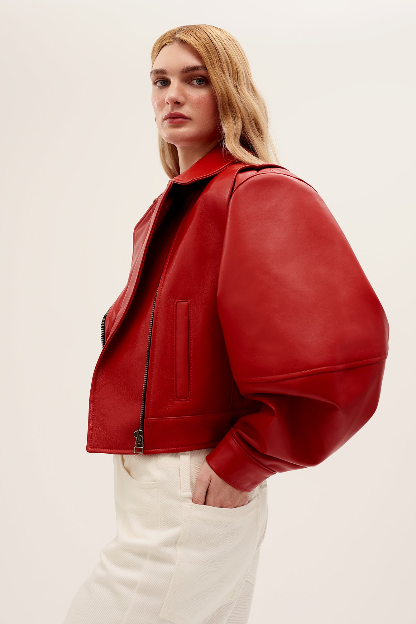 Signature cropped jacket