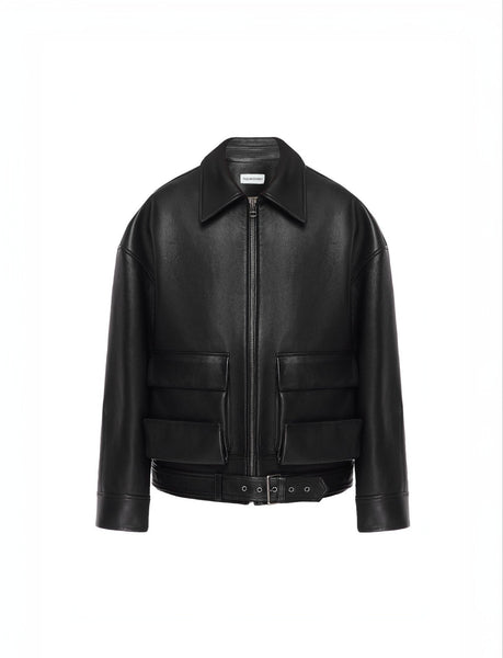 Jacket with patch pockets