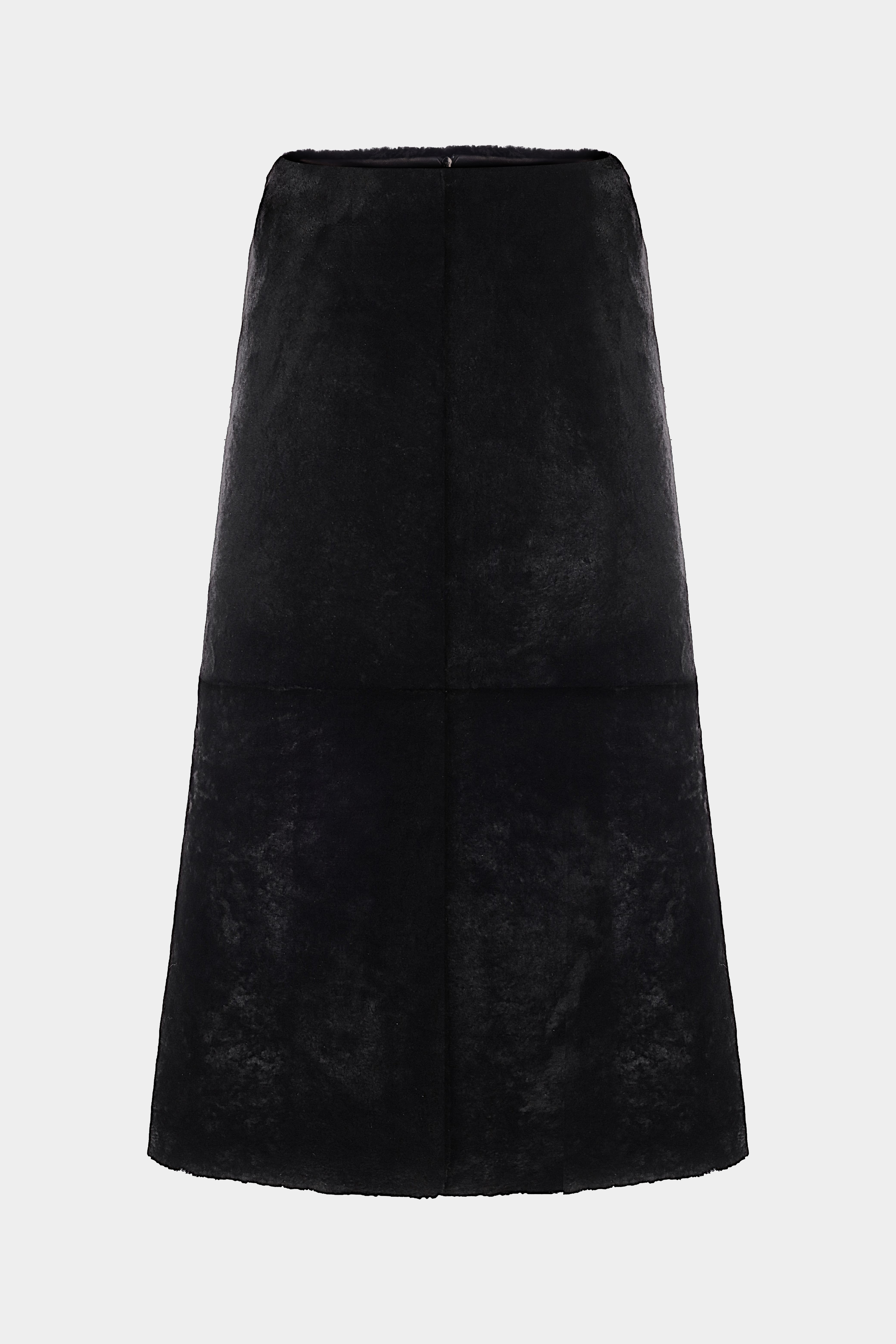EVELYN SHEARLING SKIRT(FW26.29.1)