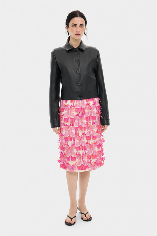 DOLLY KNEE-LENGTH SKIRT IN PINK