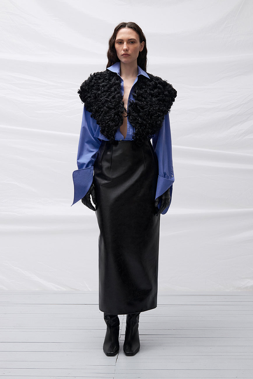 Astra shearling scarf(W26.28.1)