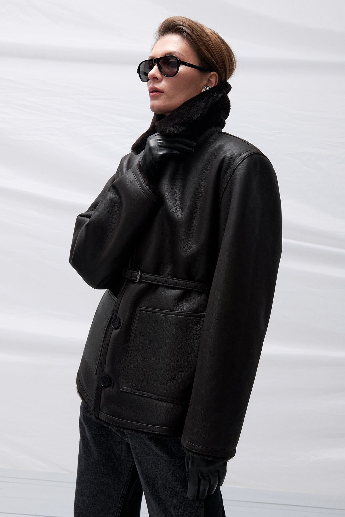 Ressa shearling jacket(W26.32.1)