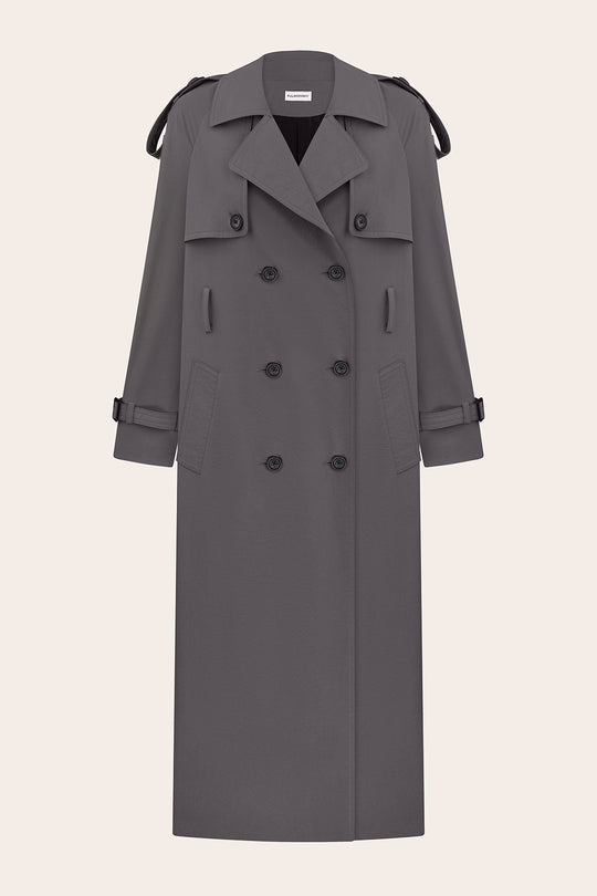 LOYALTY DOUBLE-BREASTED OVERSIZED TRENCH COAT