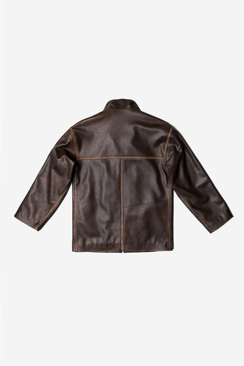 MONICA LEATHER JACKET IN BROWN