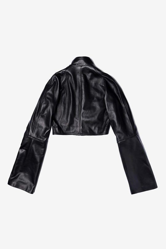 LEILIA TRANSFORMABLE LEATHER JACKET
