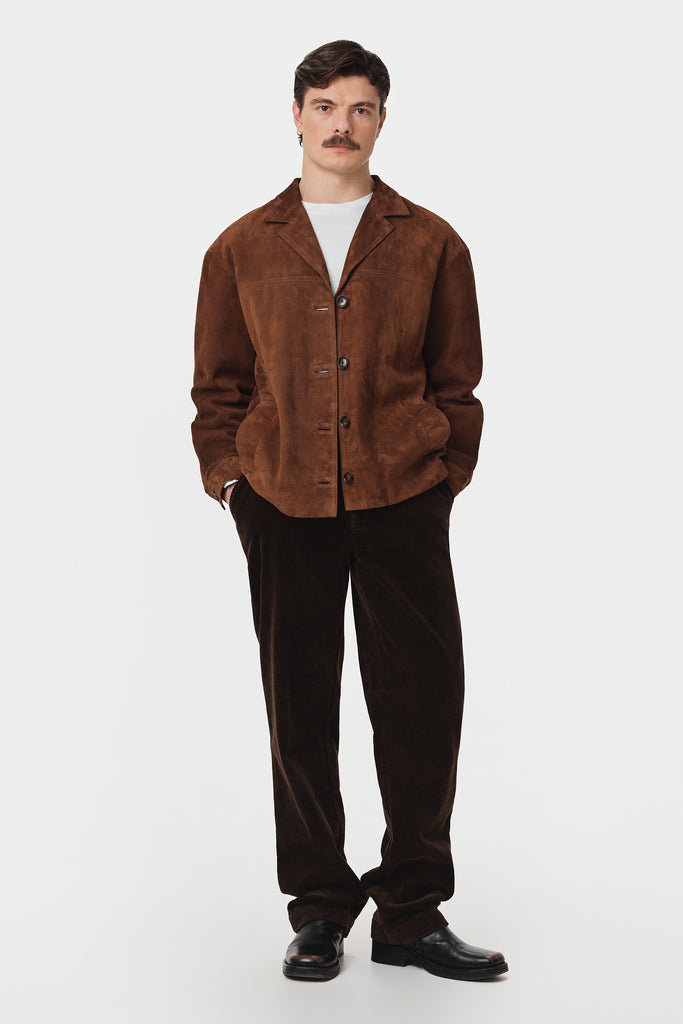 ジャケット・アウター ollun boa suede combination coat mocha Mona jacket