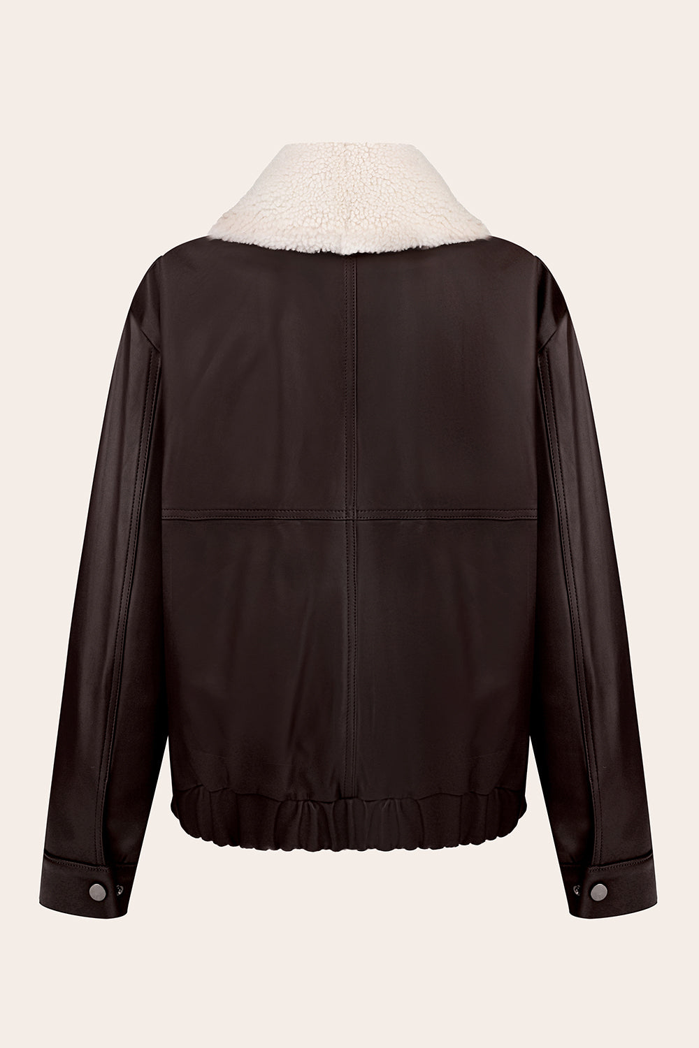 AFFECTION LEATHER BOMBER JACKET