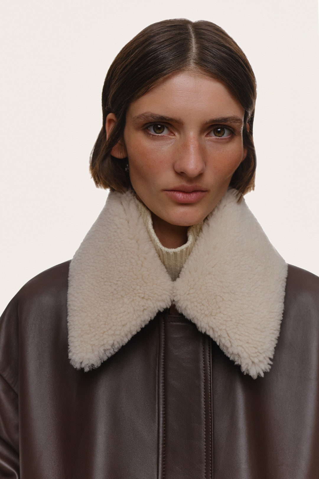 AFFECTION LEATHER BOMBER JACKET