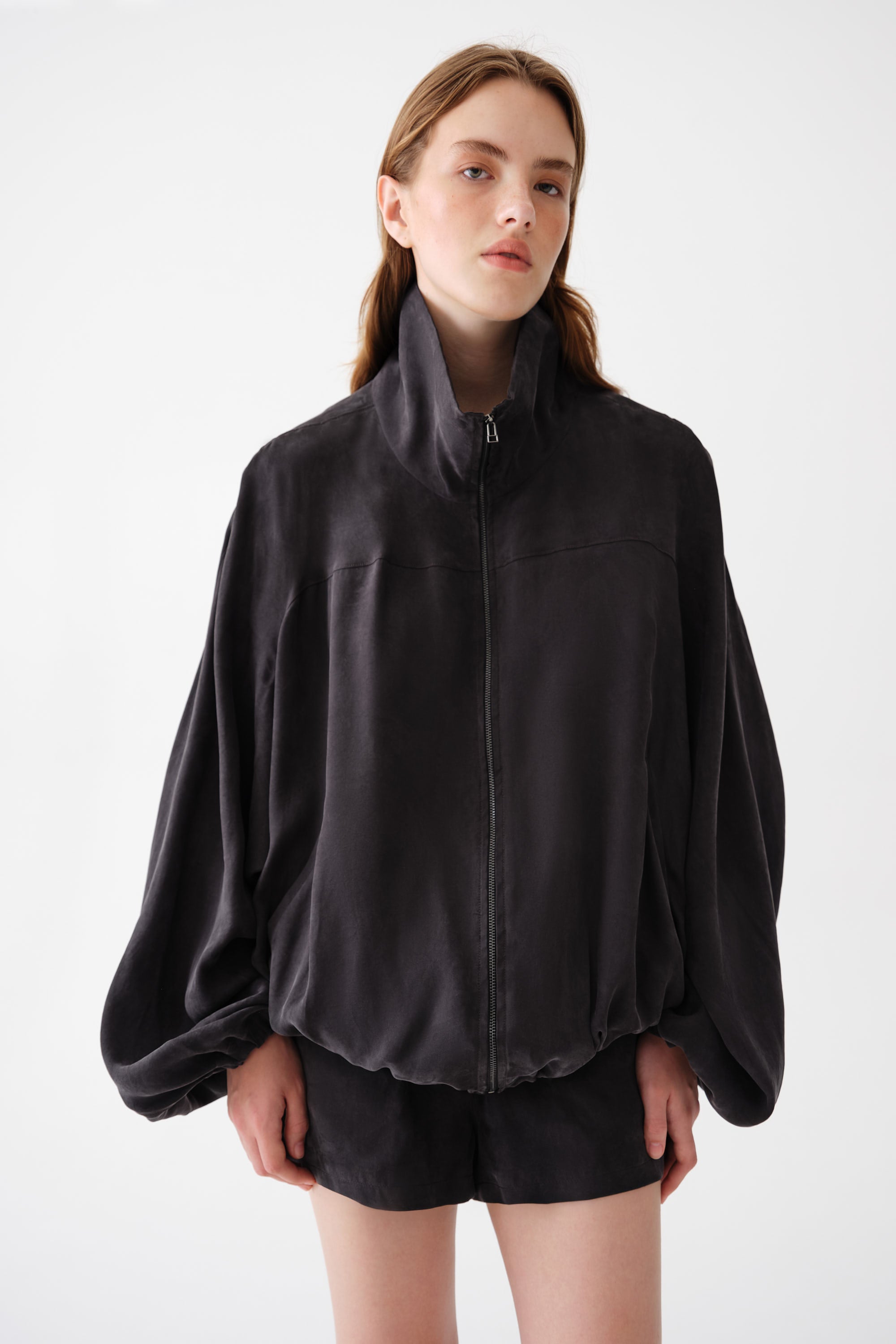 Blair Bomber in cupro