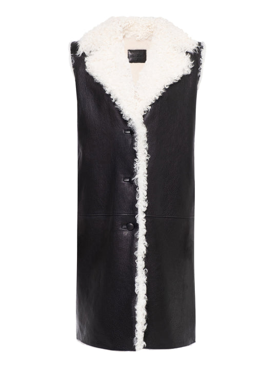 VEST WITH TIGRADO FUR