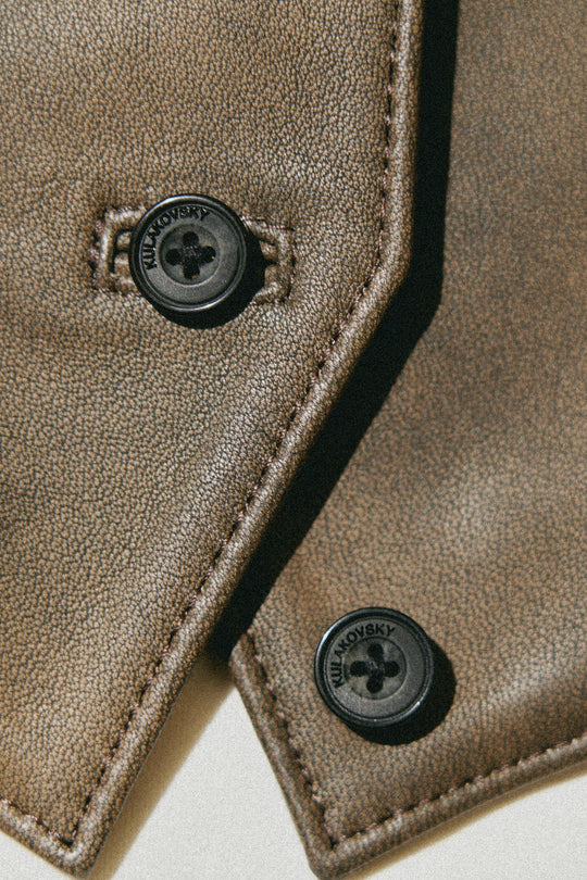 LEATHER SUIT VEST