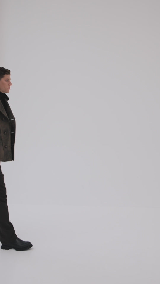 OVERSIZED LEATHER JACKET "TYSHA"