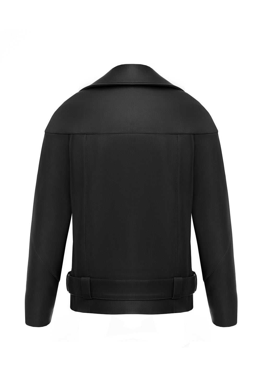 HARVY LEATHER BIKER JACKET IN BLACK (2010/1)