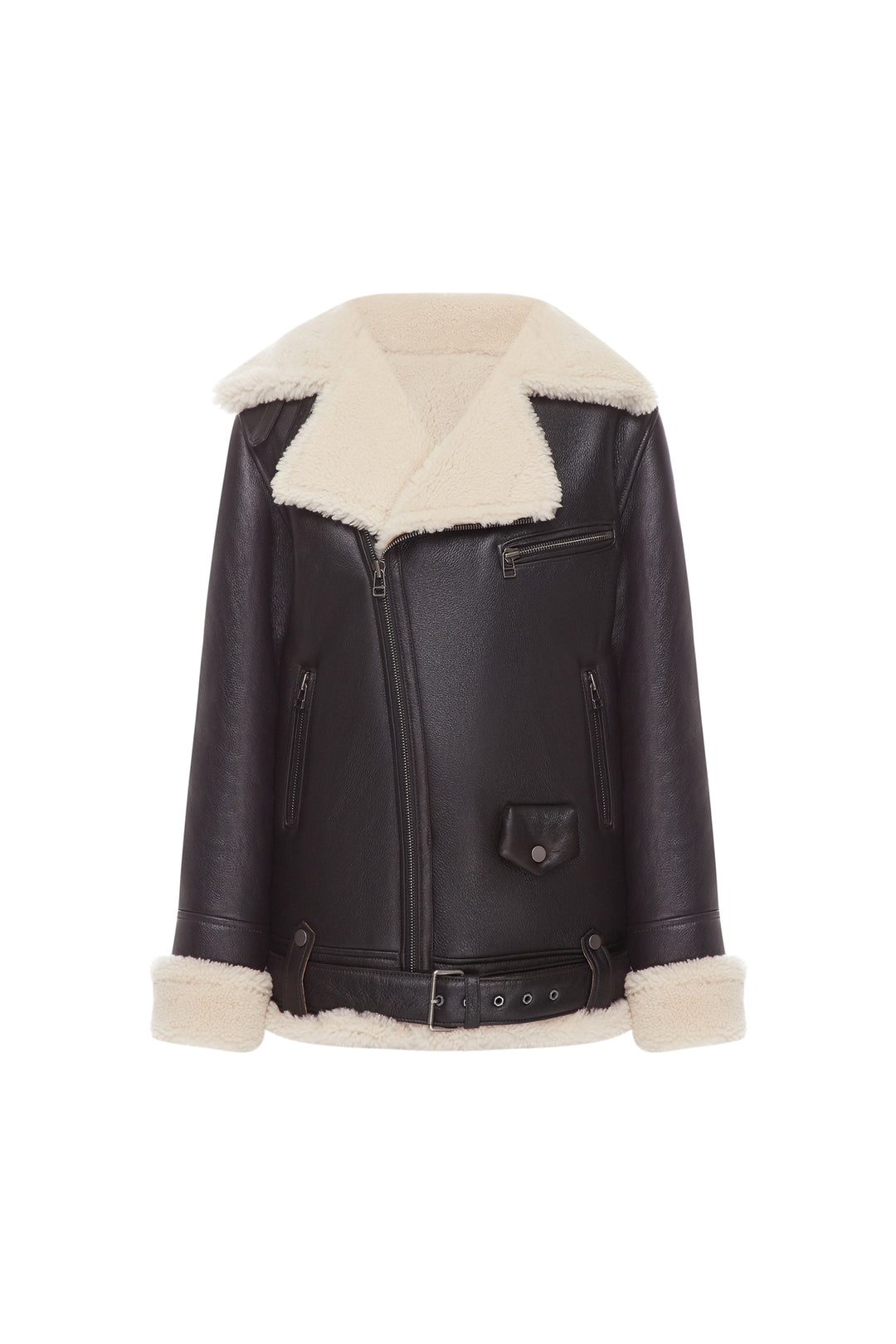 ICONIC OVERSIZED SHEARLING JACKET