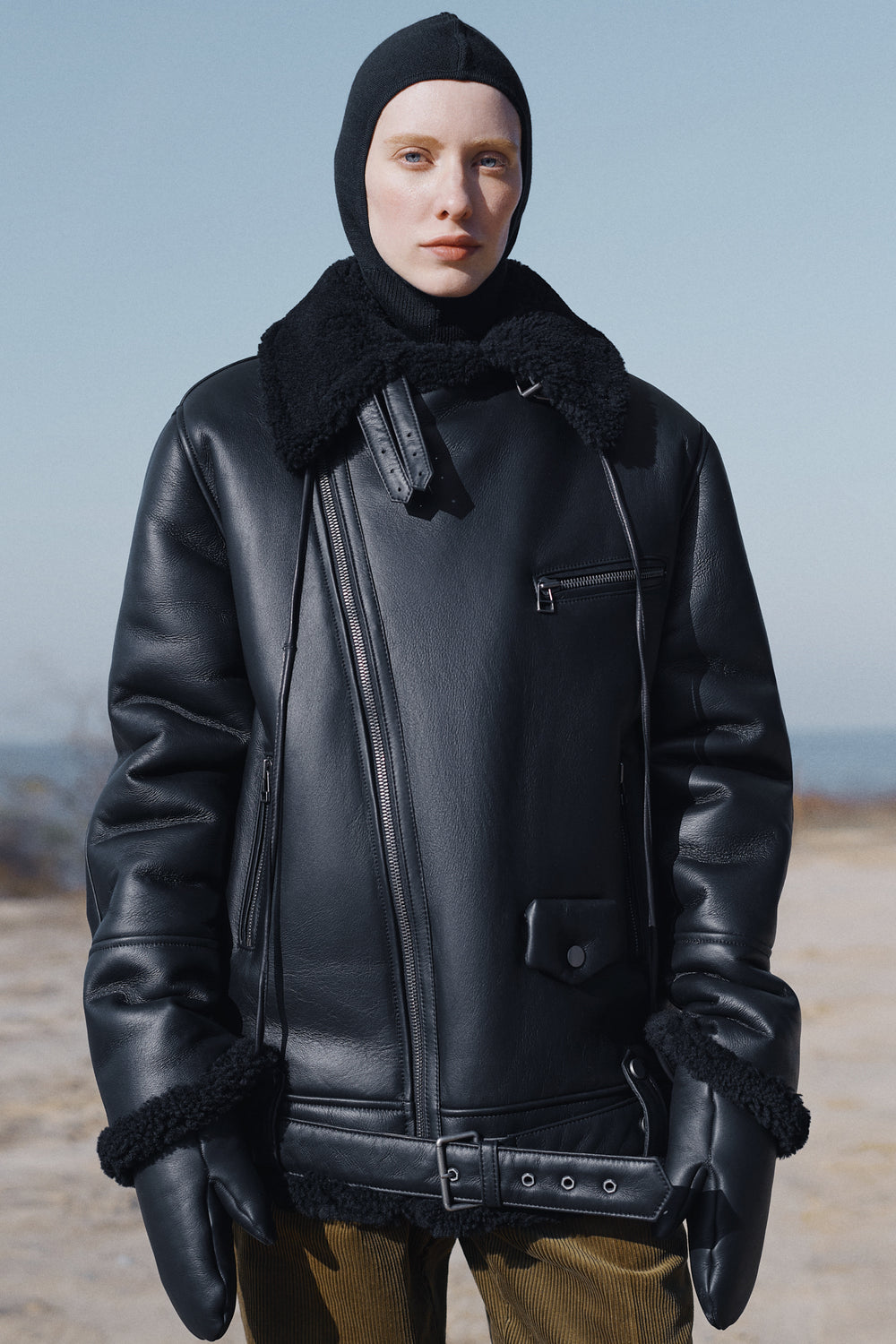 ICONIC OVERSIZED SHEARLING JACKET