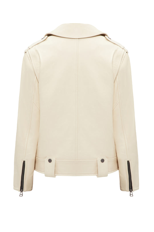 OVERSIZED LEATHER JACKET-CAPE