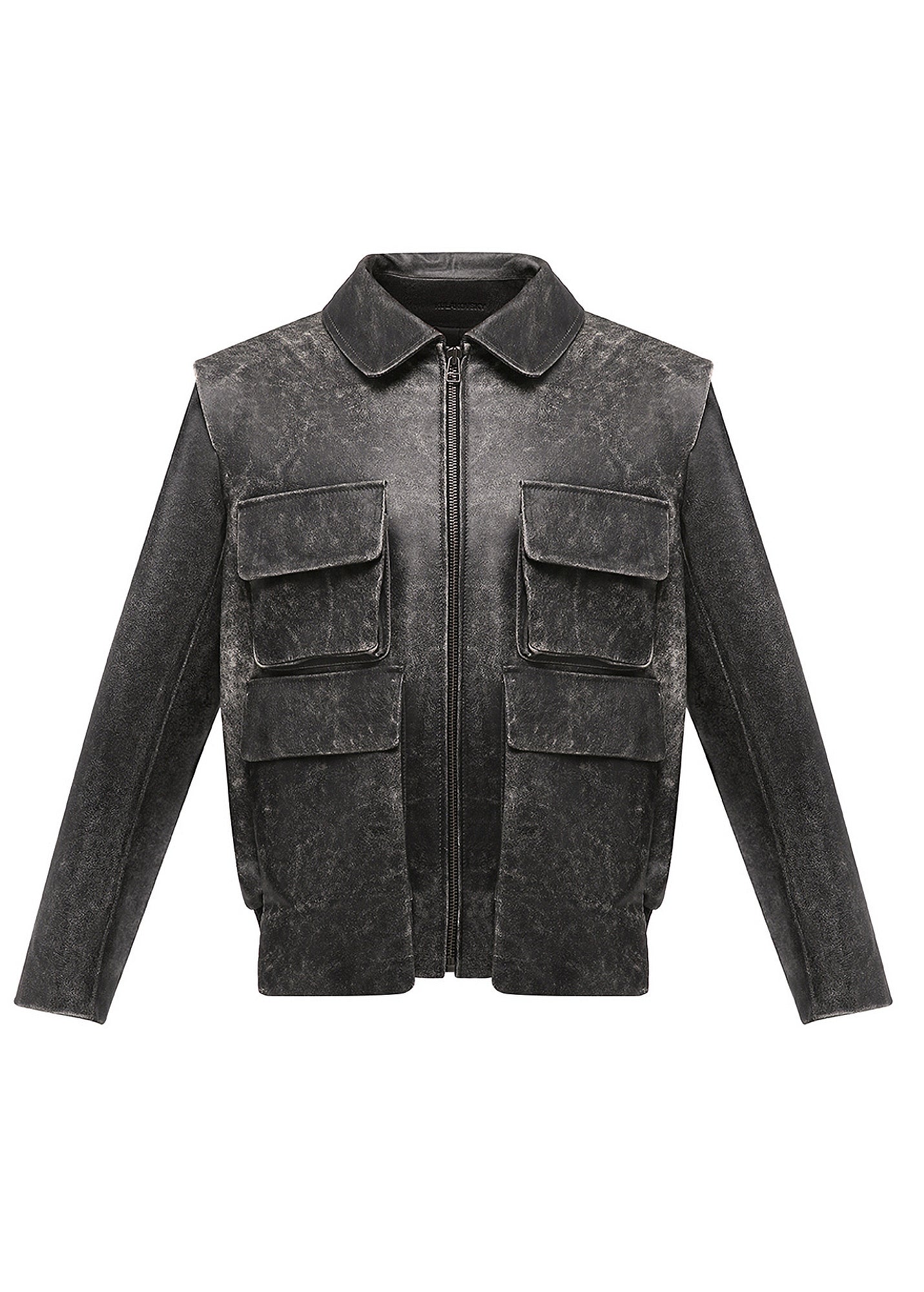 ICONIC VINTAGE EFFECT LEATHER BOMBER JACKET – Kulakovsky