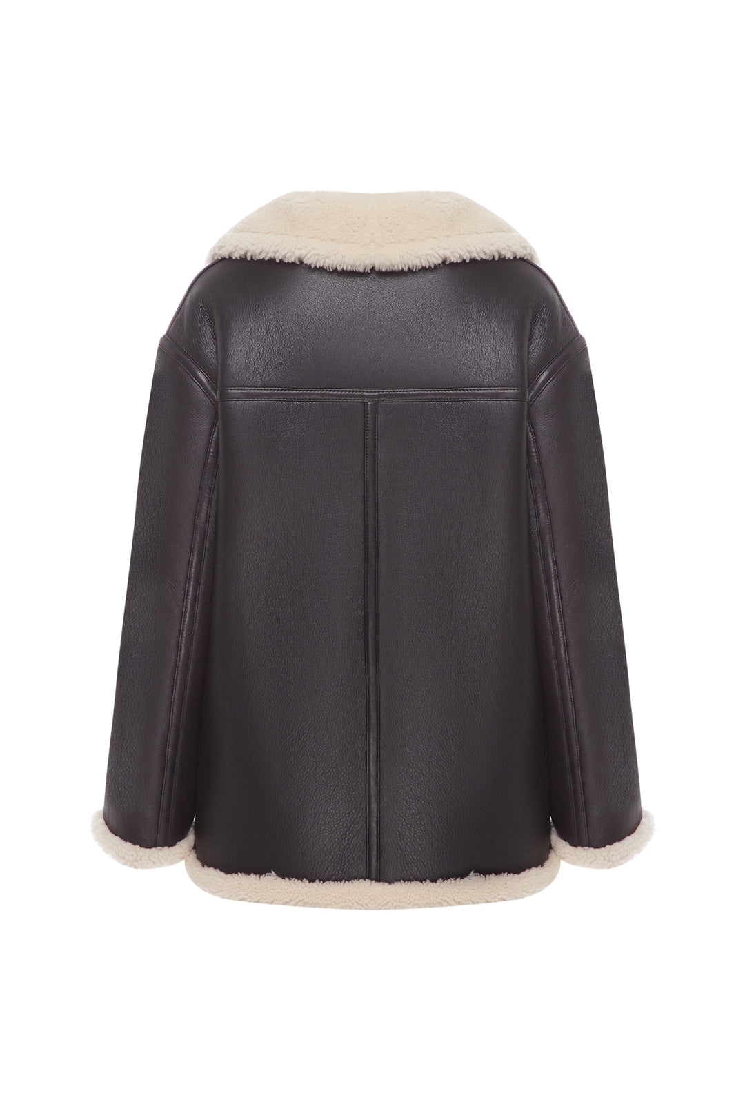 REVERSIBLE OVERSIZED SHEARLING JACKET