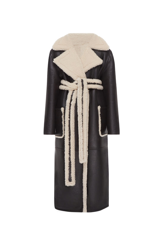 REVERSIBLE SHEARLING COAT