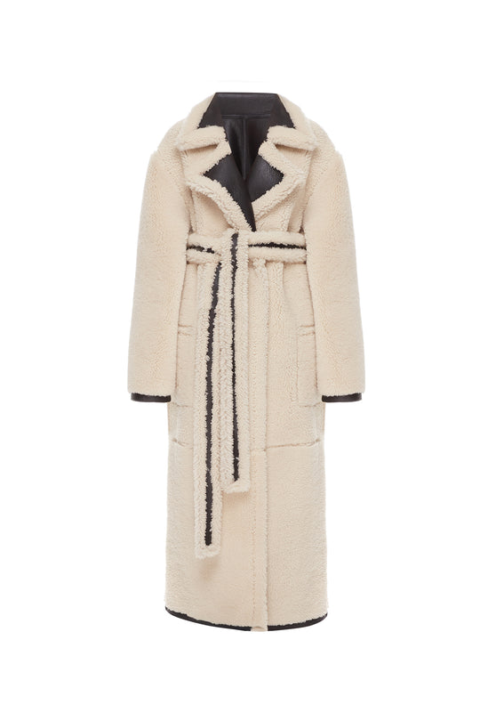 REVERSIBLE SHEARLING COAT