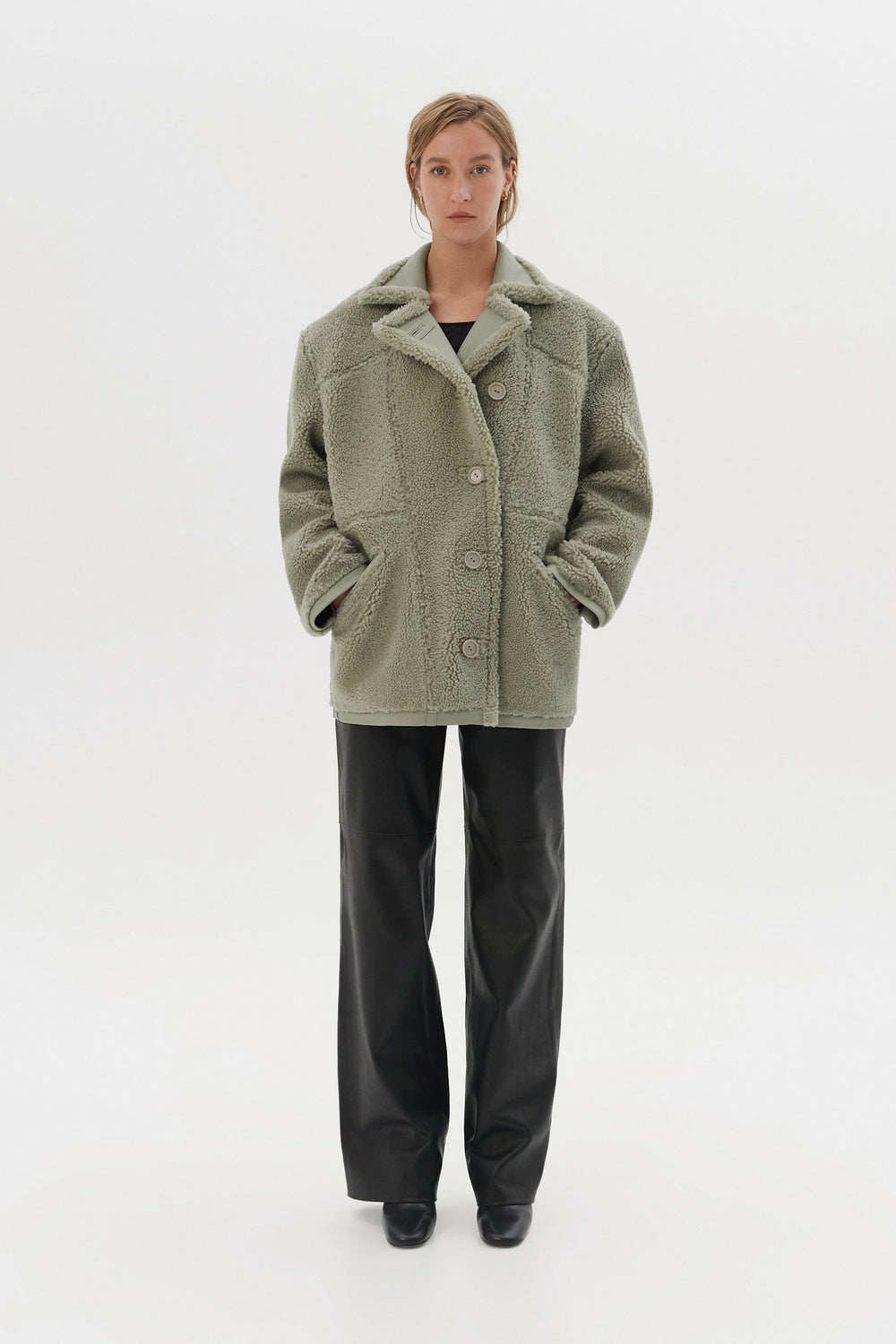 REVERSIBLE SHEARLING JACKET "MRIYA"