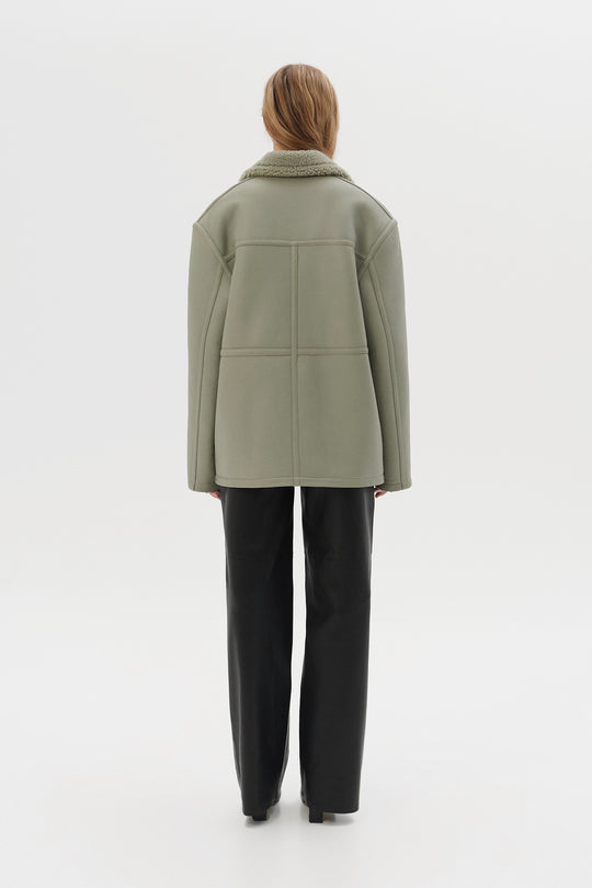 REVERSIBLE SHEARLING JACKET "MRIYA"