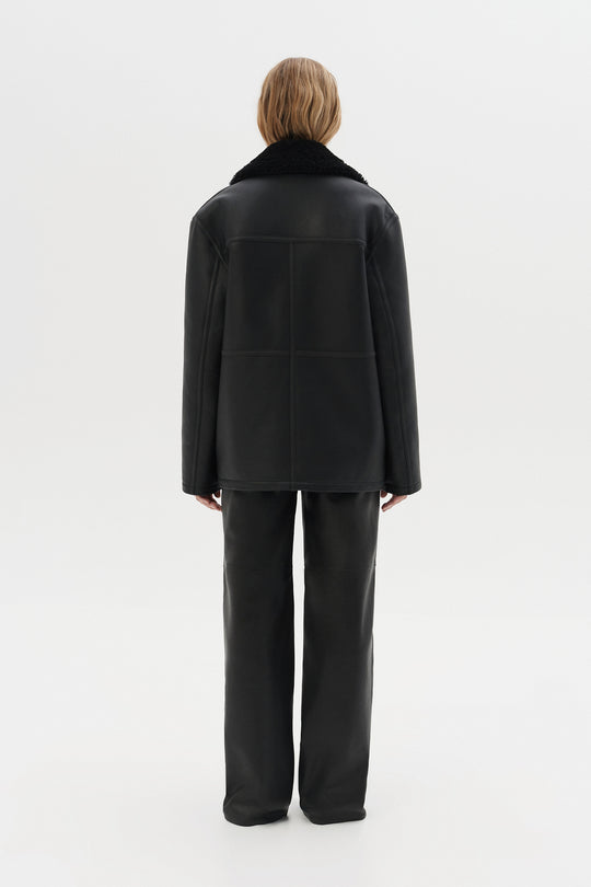 REVERSIBLE SHEARLING JACKET "MRIYA"