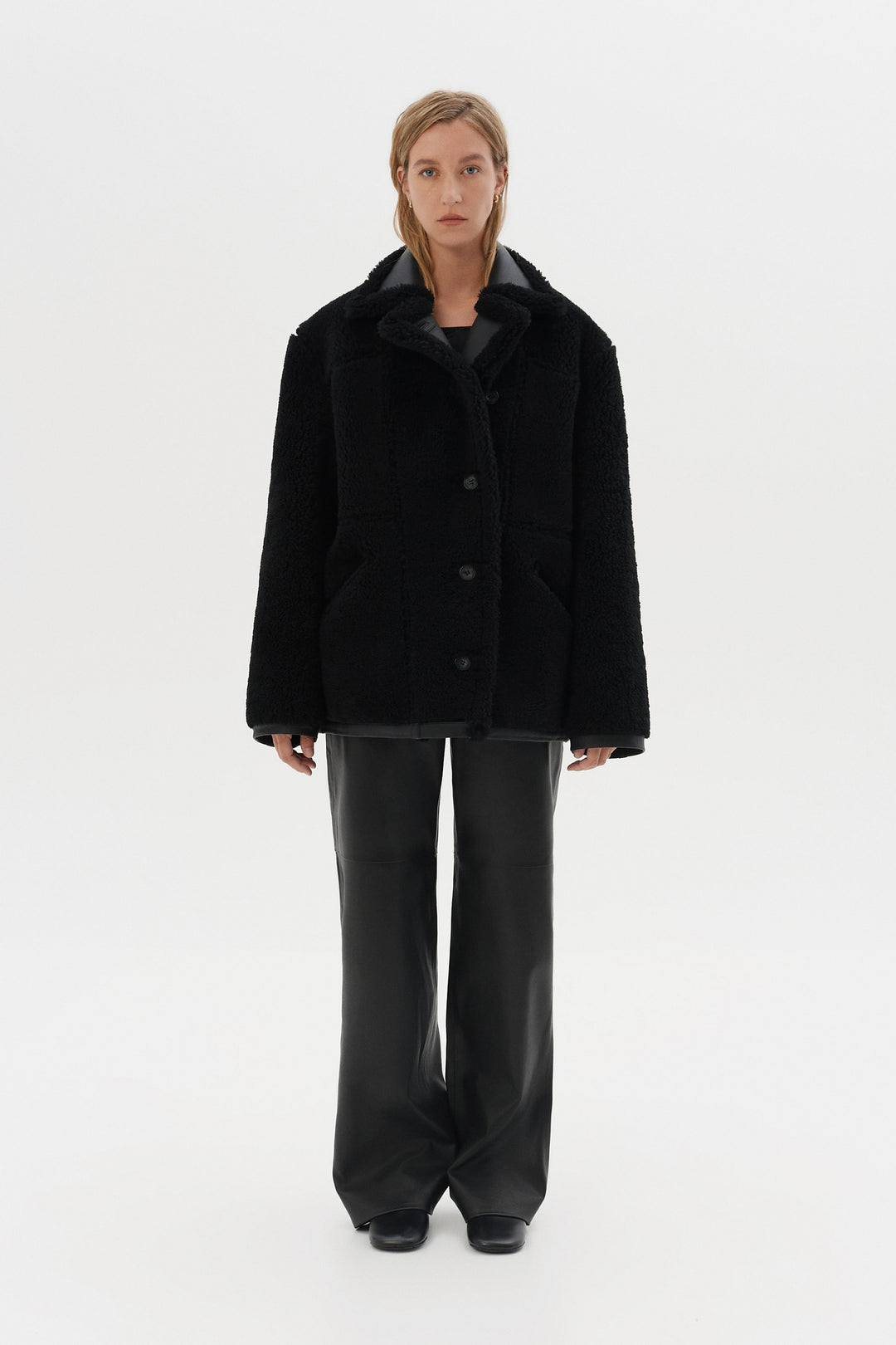 REVERSIBLE SHEARLING JACKET "MRIYA"