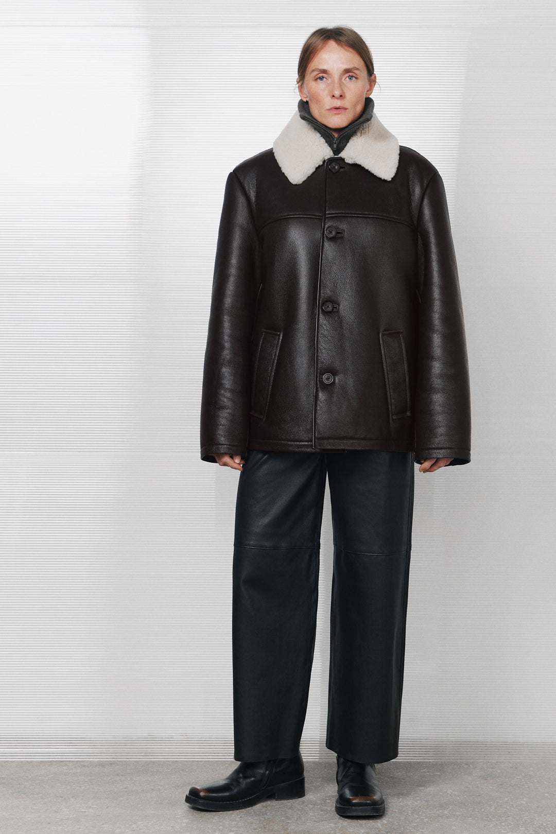 SHEARLING BLOUSON JACKET