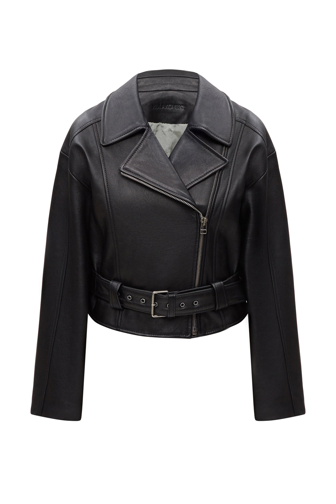 THICK LEATHER BIKER JACKET